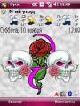 :  Windows Mobile 5-6.1 - Skull with a rose by Almaz  (22.1 Kb)
