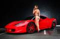: Sexy girl & Ferrari 458 Italia